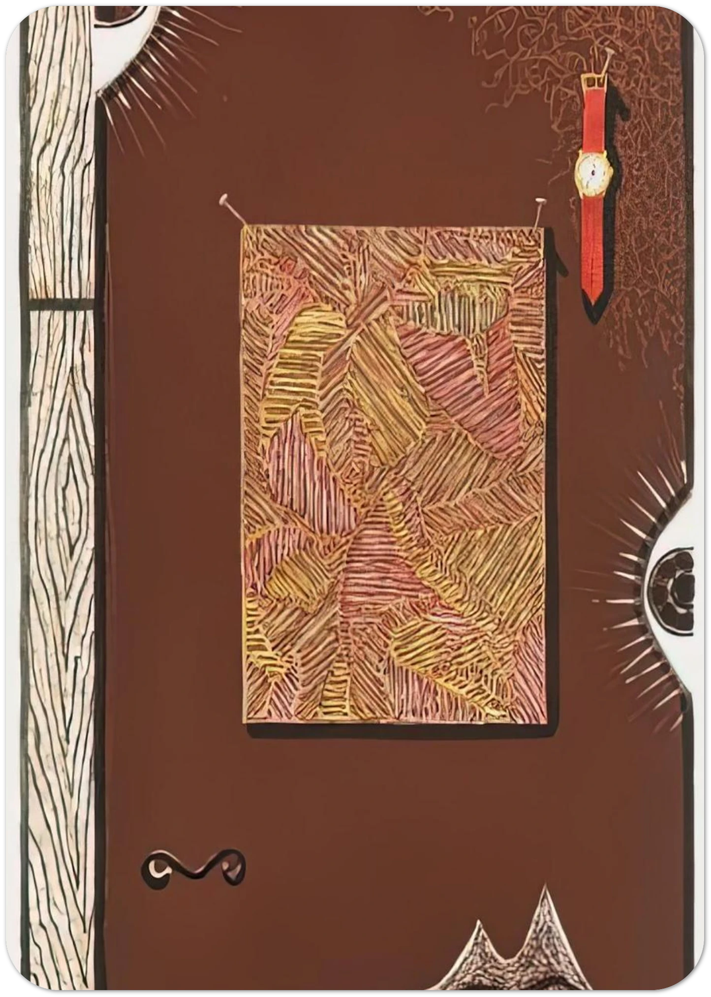 FACE WITH WATCH 1996 By Jasper Johns Pack of 10 Post Cards | Jasper Johns Post Cards | A6 (10.5 x 14.8 cm) - 4.1 x 5.8 inches