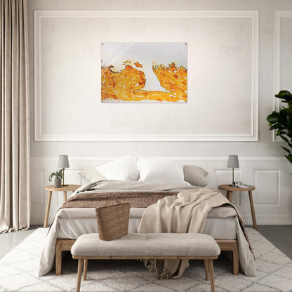 L'arbre en automne - Art Informel - Mario Schifano Acrylic Print - 70x100 cm / 28x40″ inches