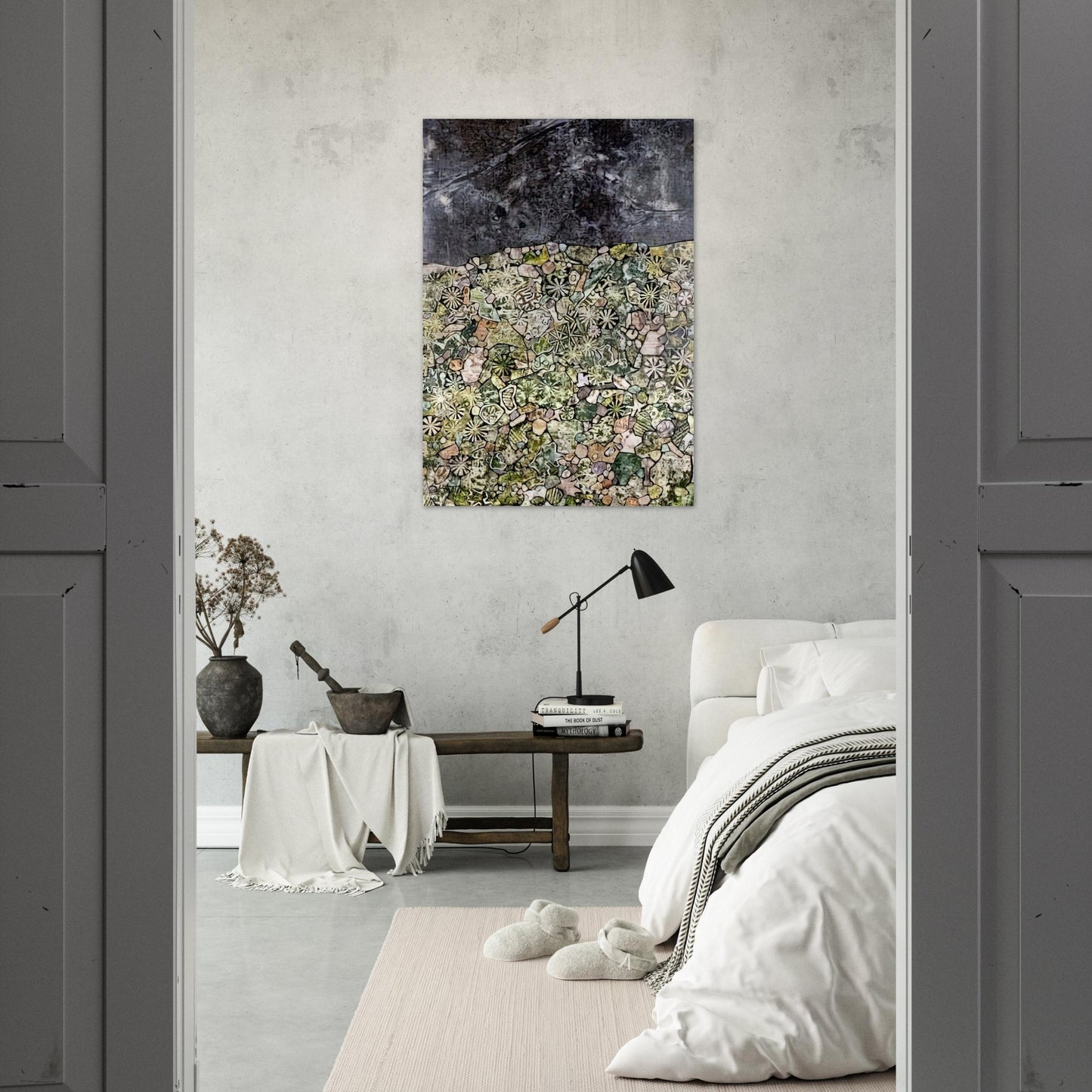 I LIVE IN A COUNTRY LAUGHING - Jean Dubuffet Brushed Aluminum Print - 70x100 cm / 28x40 inches | Jean Dubuffet Aluminum Print | Jean Dubuffet Prints