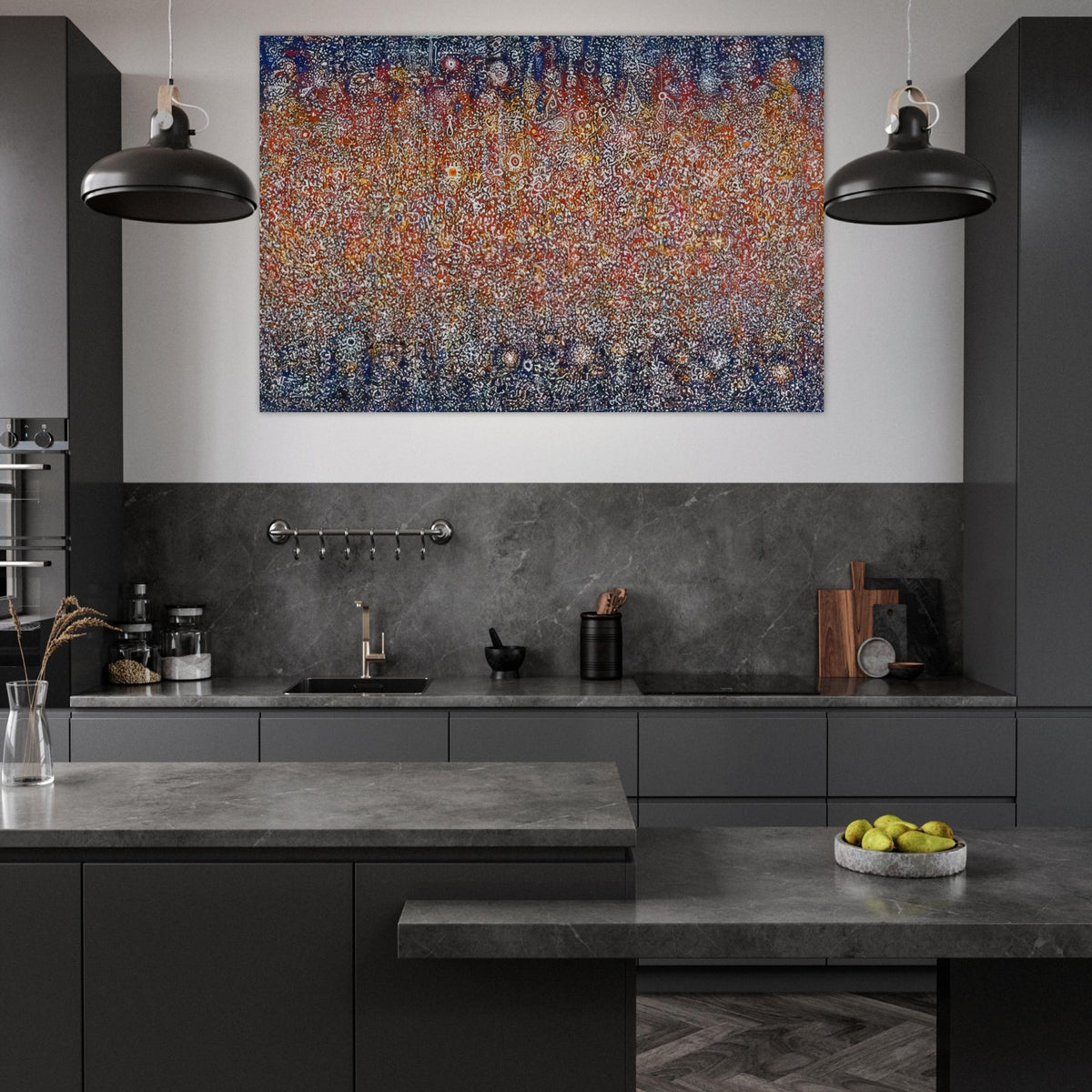 Celebration, Birth - 1976 - Richard Pousette-Dart Art Prints - 100x150 cm / 40x60″ inches | Richard Pousette-Dart Poster | Richard Pousette-Dart Prints
