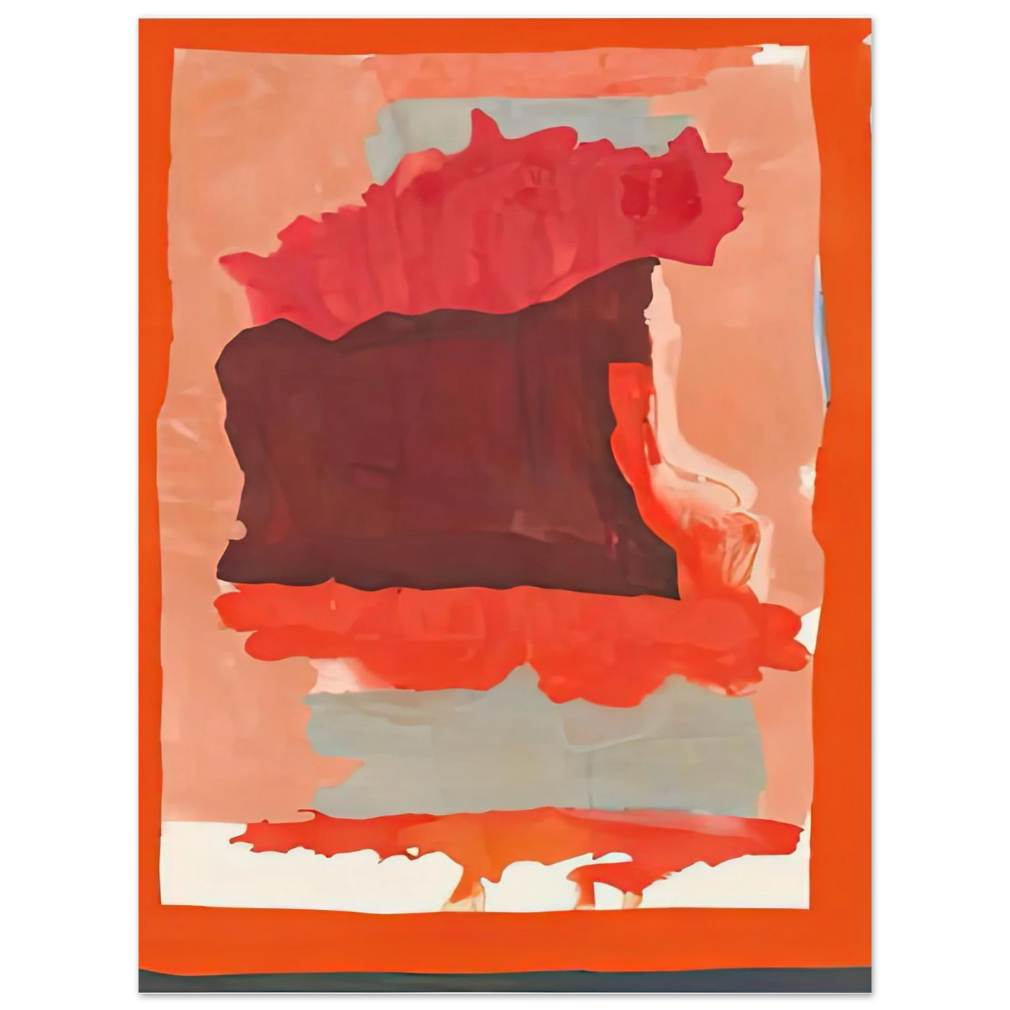 Helen Frankenthaler - Cape Orange, 1964- Wall Art - 21x29.7 cm / 8x12" - Fine Art Poster-canvas - -