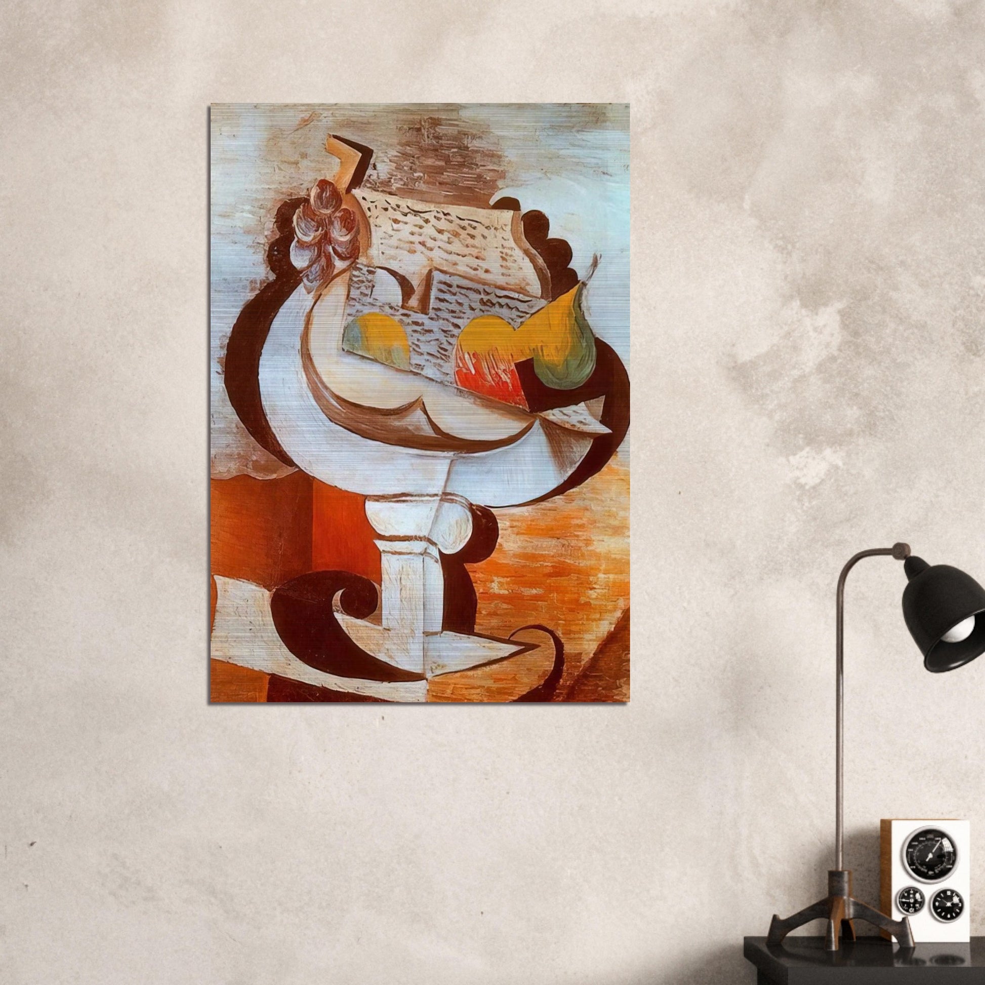 Fruit dish - Pablo Picasso Brushed Aluminum Print - 70x100 cm / 28x40 inches | Pablo Picasso Aluminum Print | Pablo Picasso Prints