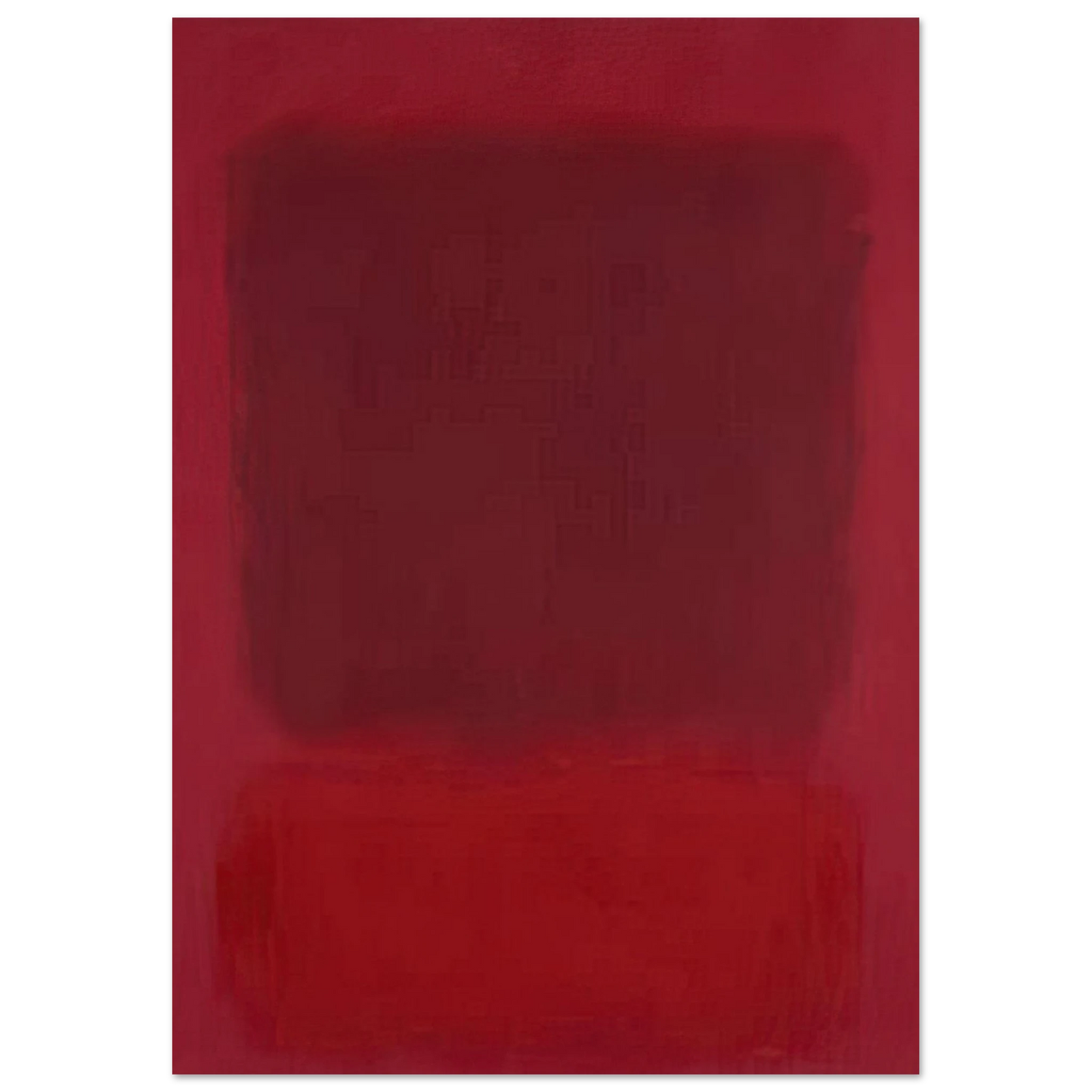 Mark Rothko - Red and Brown - 1957 Wall Art - 30x40 cm / 12x16 inches - Premium Wooden Framed Poster With Fine Art Paper - Black frame