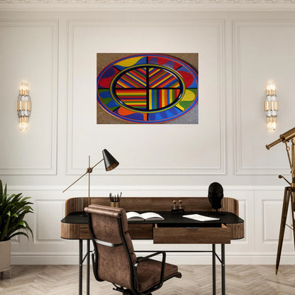 Lines in Four Directions - Sol LeWitt Brushed Aluminum Print - 70x100 cm / 28x40 inches | Sol LeWitt Aluminum Print | Sol LeWitt Prints
