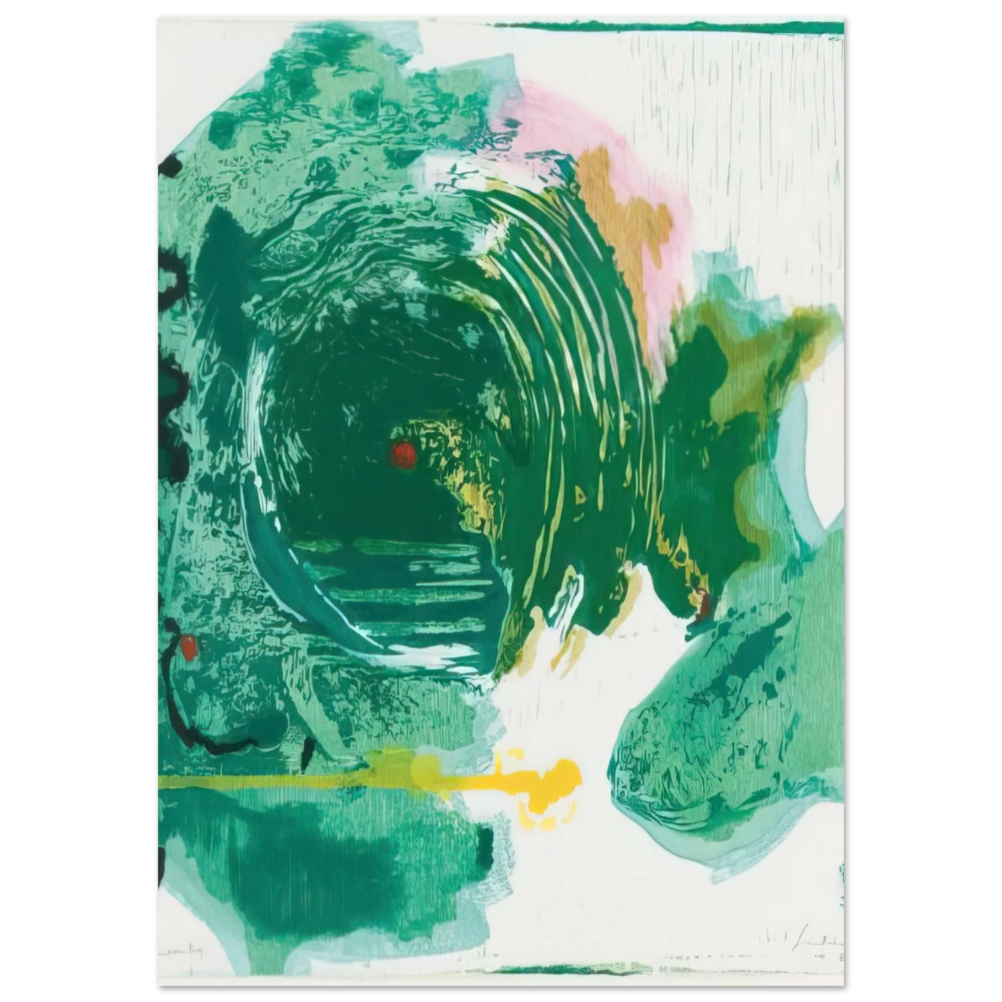 Helen Frankenthaler - Radius - 1993 Wall art - 13x18 cm / 5x7 inches - Fine Art Poster-canvas - -