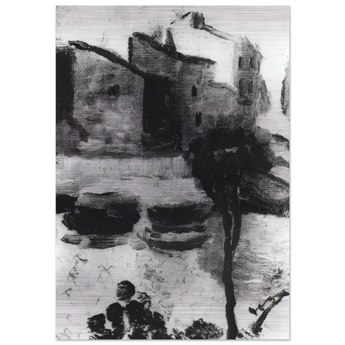 LLANE BEACH CADAQUES - Salvador Dali Brushed Aluminum Print - 70x100 cm / 28x40 inches | Salvador Dali Aluminum Print | Salvador Dali Prints