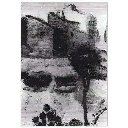 LLANE BEACH CADAQUES - Salvador Dali Brushed Aluminum Print - 70x100 cm / 28x40 inches | Salvador Dali Aluminum Print | Salvador Dali Prints