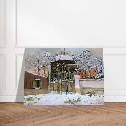 MOULIN DE LA GALETTE 2 - Maurice Utrillo Brushed Aluminum Print - 70x100 cm / 28x40 inches | Maurice Utrillo Aluminum Print | Maurice Utrillo Prints