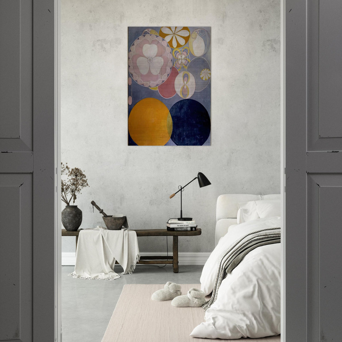 DE TIO ST RSTA N 2 BARNAALDERN 1907 - Hilma af Klint Brushed Aluminum Print - 70x100 cm / 28x40 inches | Hilma af Klint Aluminum Print | Hilma af Klint Prints