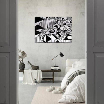 UNTITLED 1978 1 - Keith Haring Brushed Aluminum Print - 70x100 cm / 28x40 inches | Keith Haring Aluminum Print | Keith Haring Prints
