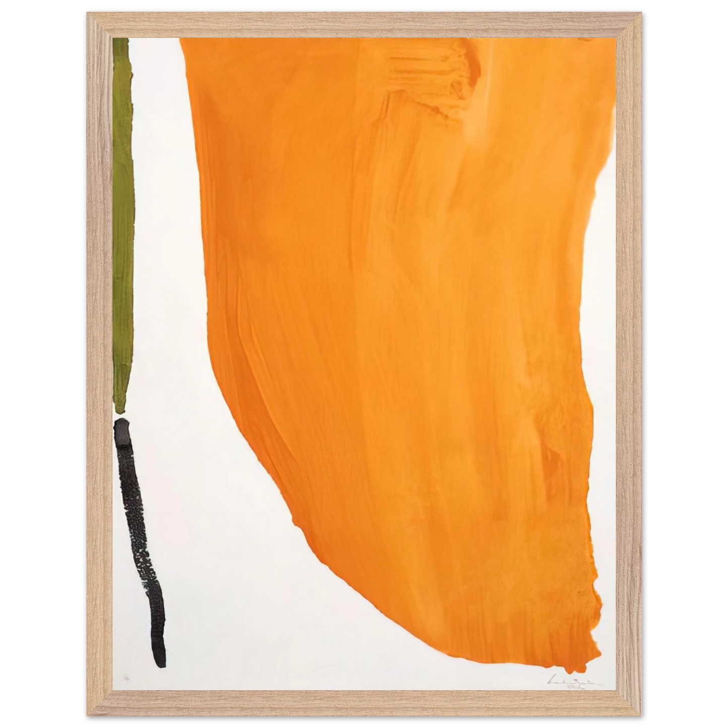 Helen Frankenthaler - Orange Downpour - 1970 Wall art - 30x40 cm / 12x16 inches - Fine Art Poster-canvas - -