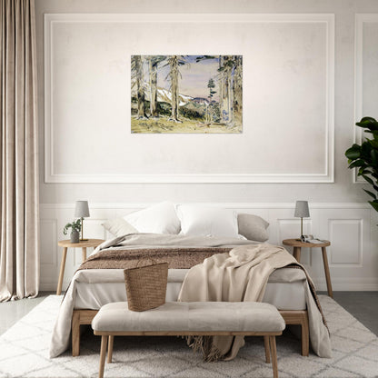 End of Timberline, Mt. Hood - Childe Hassam Acrylic Print - 70x100 cm / 28x40″ inches | Childe Hassam Wall Art | Childe Hassam Prints