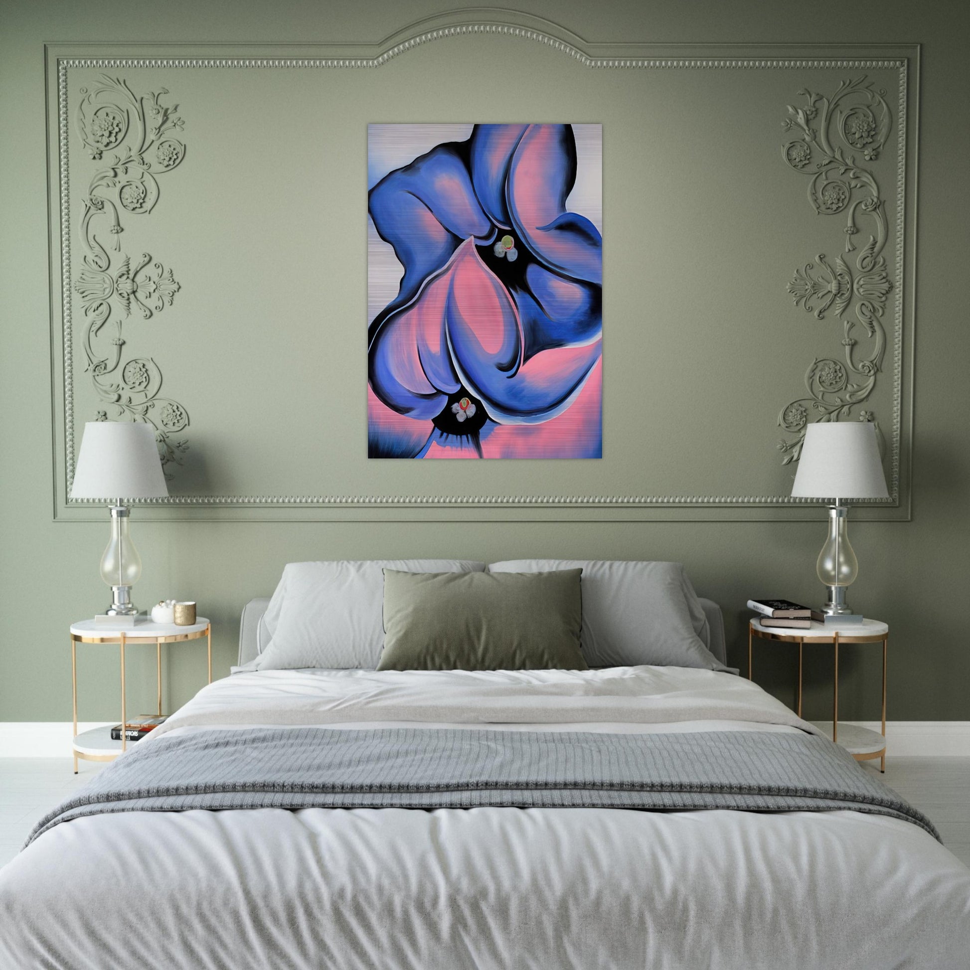Purple Petunia - Georgia O'Keeffe Brushed Aluminum Print - 70x100 cm / 28x40 inches | Georgia O'Keeffe Aluminum Print | Georgia O'Keeffe Prints