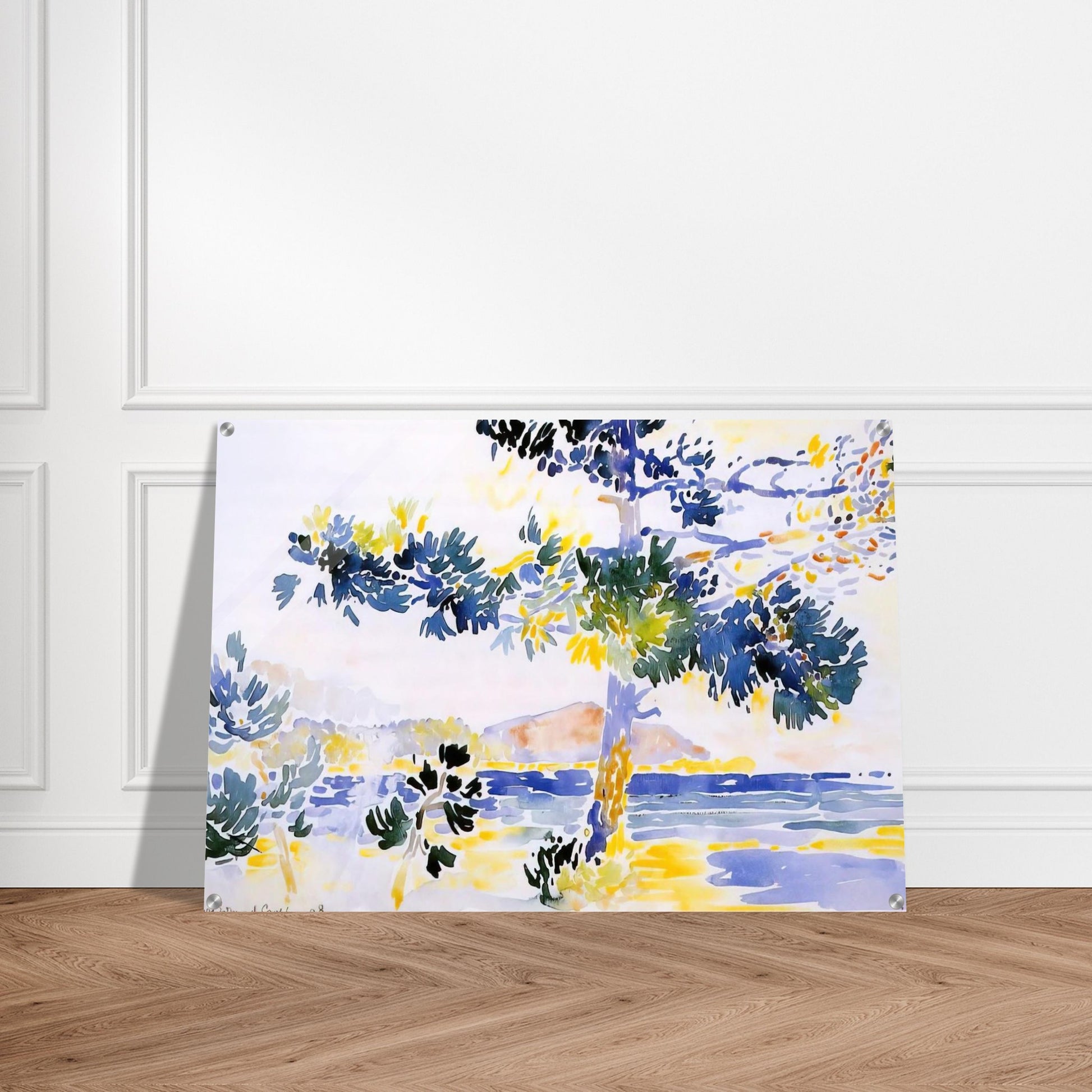 Saint-Clair Landscape - Henri-Edmond Cross Acrylic Print - 70x100 cm / 28x40″ inches
