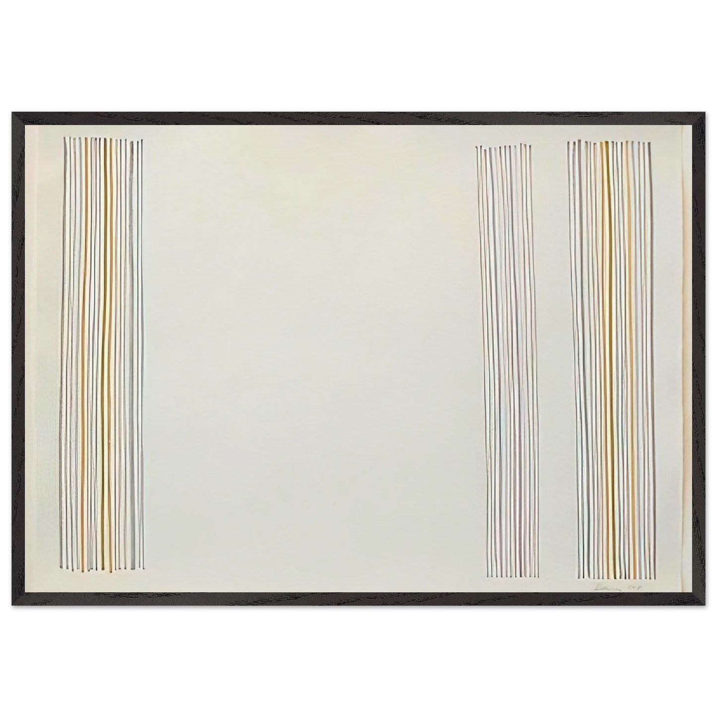 Untitled - 1981 N1 - Gene Davis 70x100 cm / 28x40 inches Framed Art Print – Black Wooden Frame
