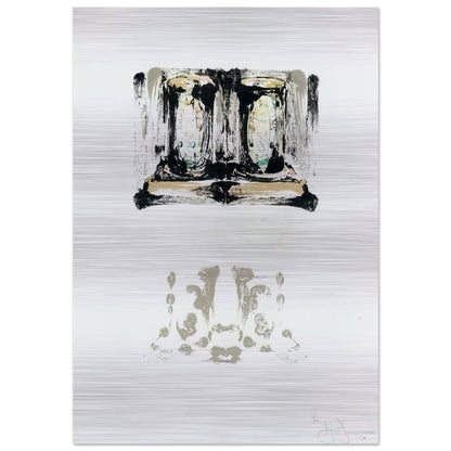 ALE CANS ULAE 152 - Jasper Johns Brushed Aluminum Print - 70x100 cm / 28x40 inches | Jasper Johns Aluminum Print | Jasper Johns Prints