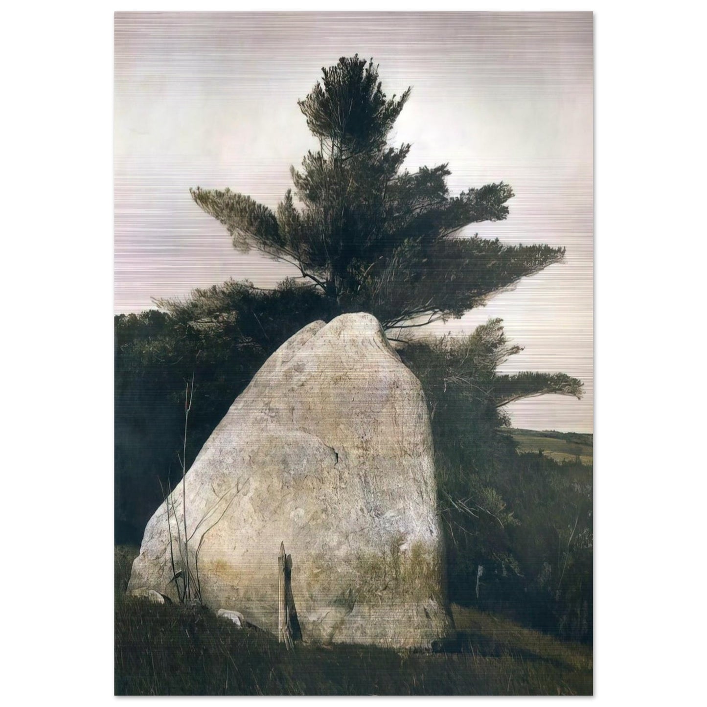 PENNSYLVANIA LANDSCAPE - Andrew Wyeth Brushed Aluminum Print - 70x100 cm / 28x40 inches | Andrew Wyeth Aluminum Print | Andrew Wyeth Prints