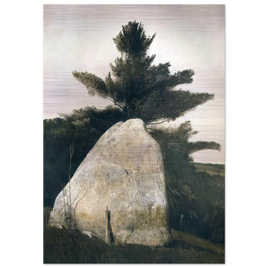PENNSYLVANIA LANDSCAPE - Andrew Wyeth Brushed Aluminum Print - 70x100 cm / 28x40 inches | Andrew Wyeth Aluminum Print | Andrew Wyeth Prints