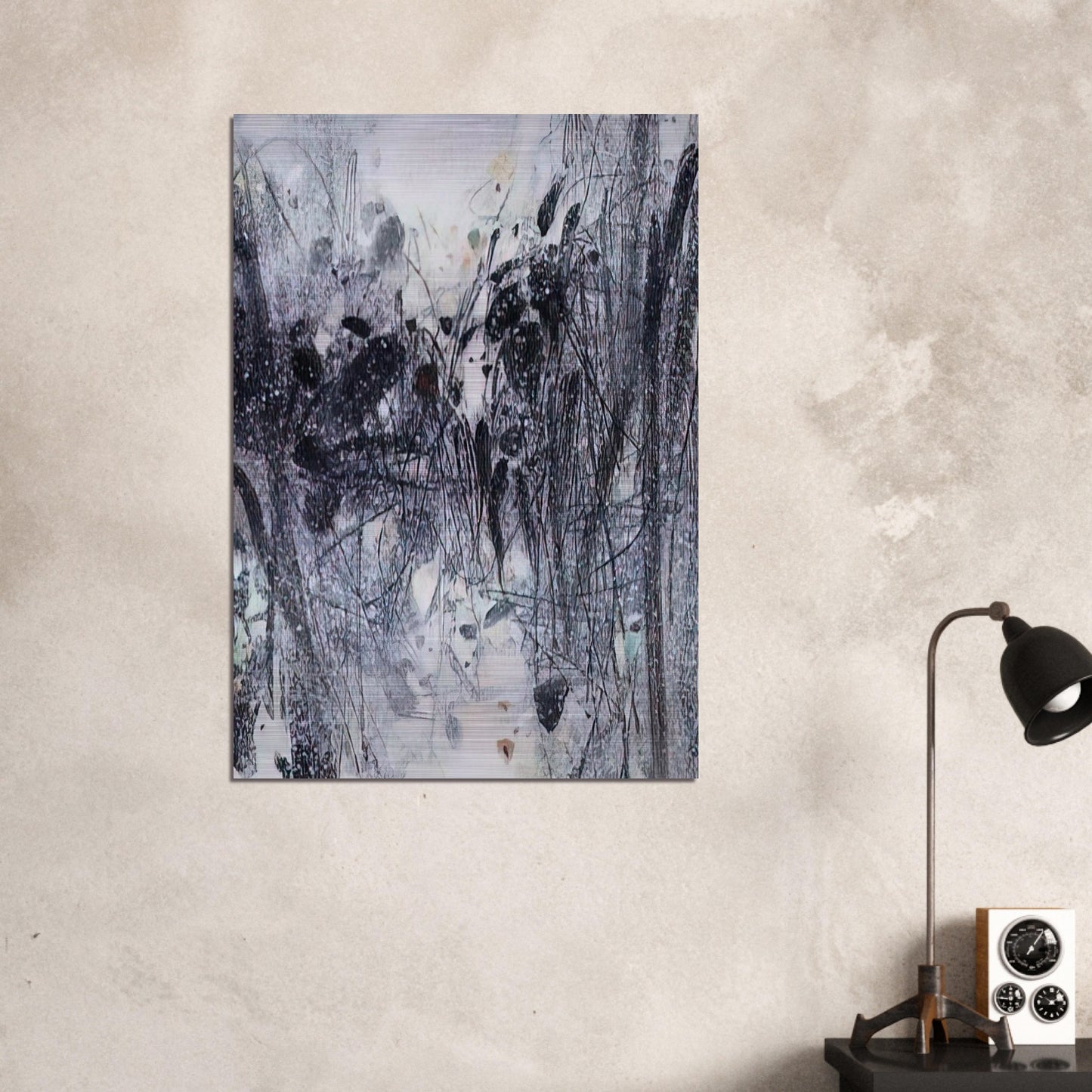 EVOCATION BLEUE 1989 - Chu teh Chun Brushed Aluminum Print - 70x100 cm / 28x40 inches | Chu teh Chun Aluminum Print | Chu teh Chun Prints