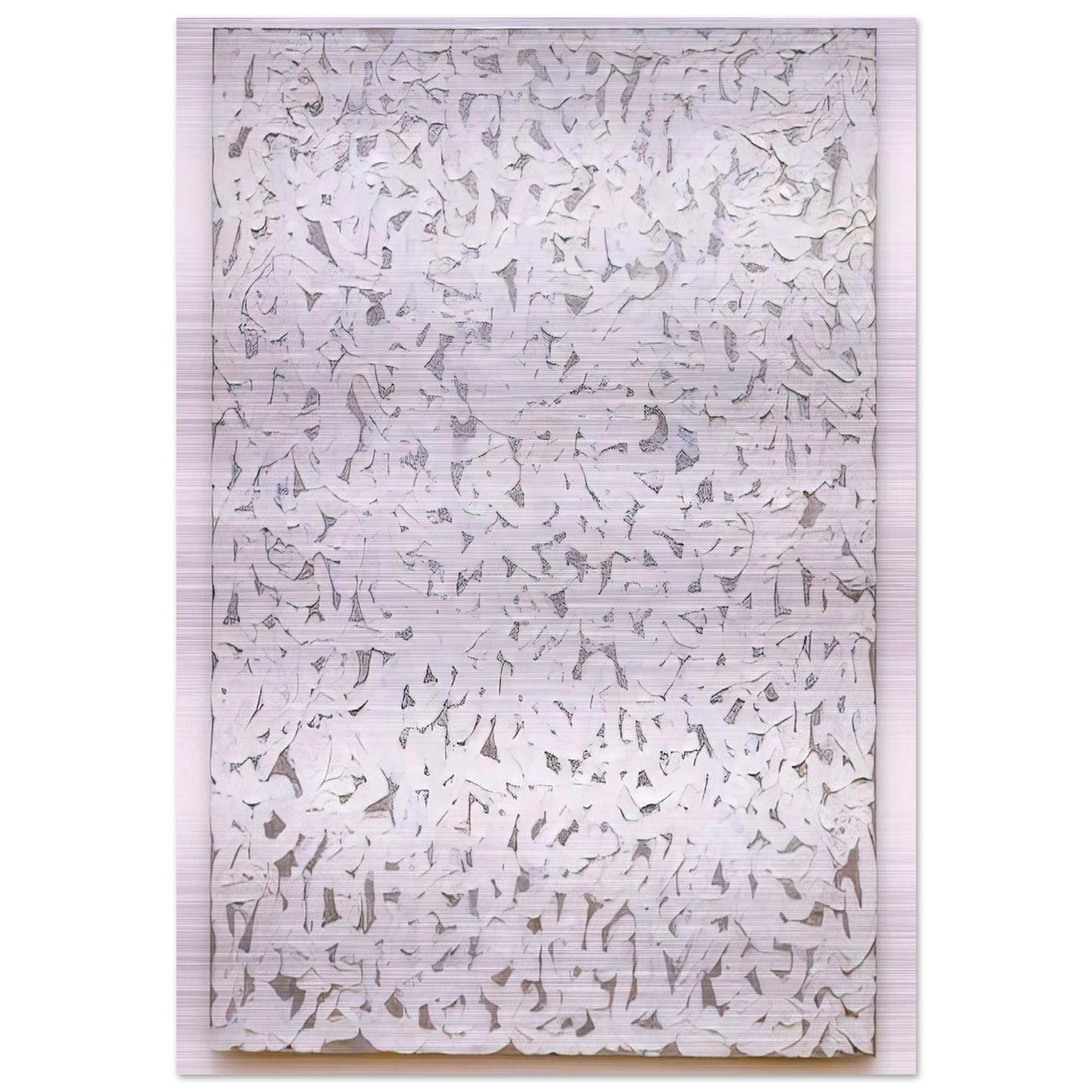 Points - 1963 - Robert Ryman Brushed Aluminum Print - 70x100 cm / 28x40 inches | Robert Ryman Aluminum Print | Robert Ryman Prints