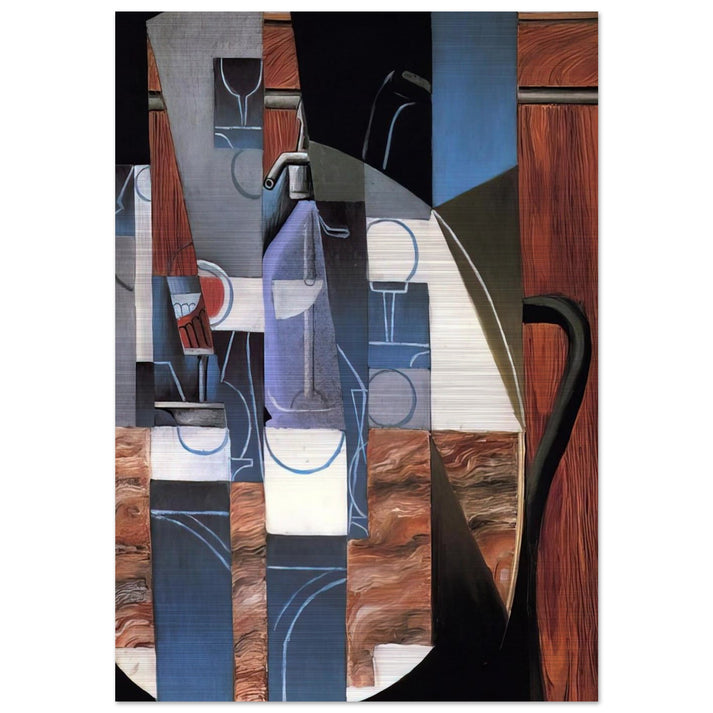 THE SIPHON 1913 - Juan Gris Brushed Aluminum Print - 70x100 cm / 28x40 inches | Juan Gris Aluminum Print | Juan Gris Prints
