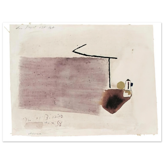 Julius Bissier - 14.X.58 - 1958  75x100 cm / 30x40inches Fine Art Poster