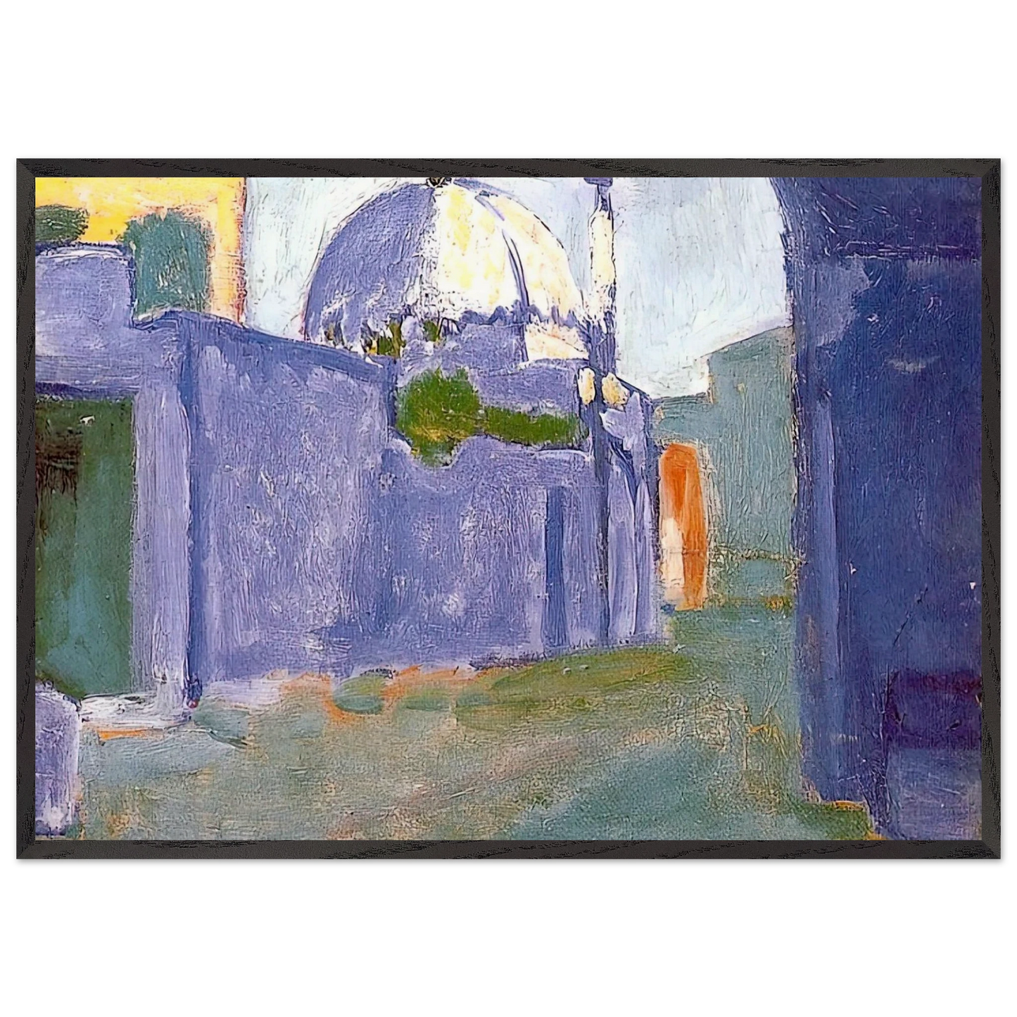 LE MARABOUT 1912 - Henri Matisse 70x100 cm / 28x40 inches Framed Art Print – Black Wooden Frame