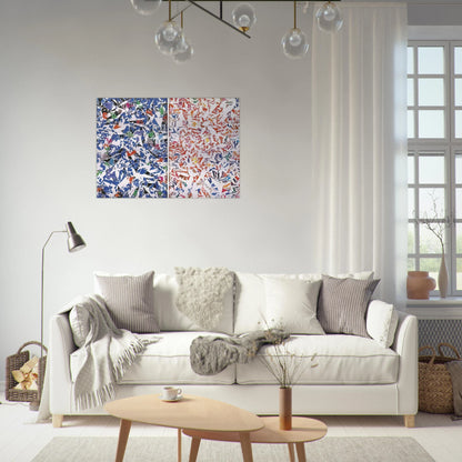 Blanc - Tachisme - Simon Hantai Brushed Aluminum Print - 70x100 cm / 28x40 inches | Simon Hantai Aluminum Print | Simon Hantai Prints