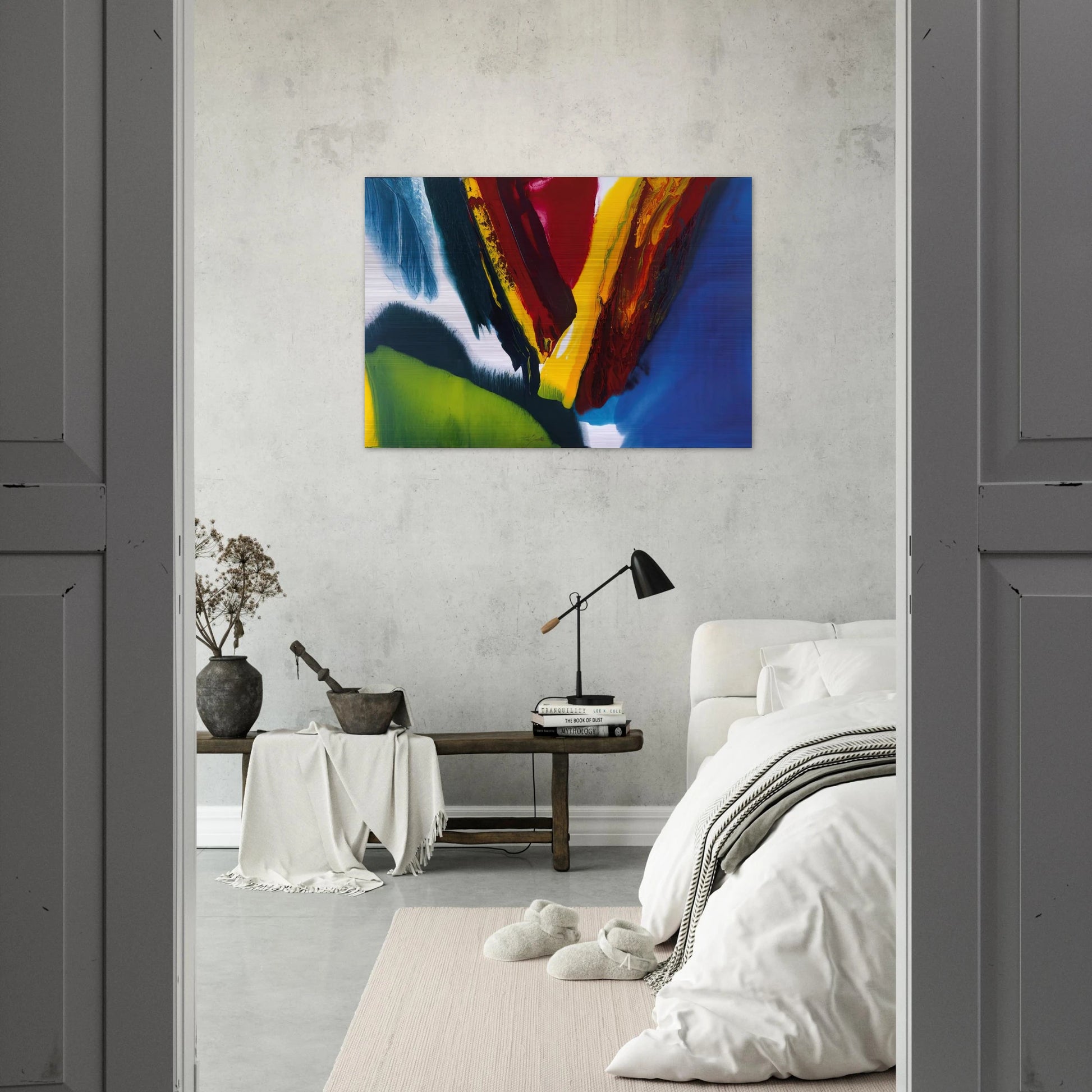 Phenomena Intervening Mantle - 2006 - Paul Jenkins Brushed Aluminum Print - 70x100 cm / 28x40 inches | Paul Jenkins Aluminum Print | Paul Jenkins Prints