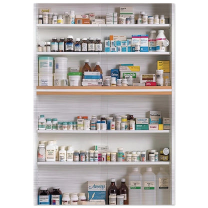 BODIES 1989 - Damien Hirst Brushed Aluminum Print - 70x100 cm / 28x40 inches | Damien Hirst Aluminum Print | Damien Hirst Prints