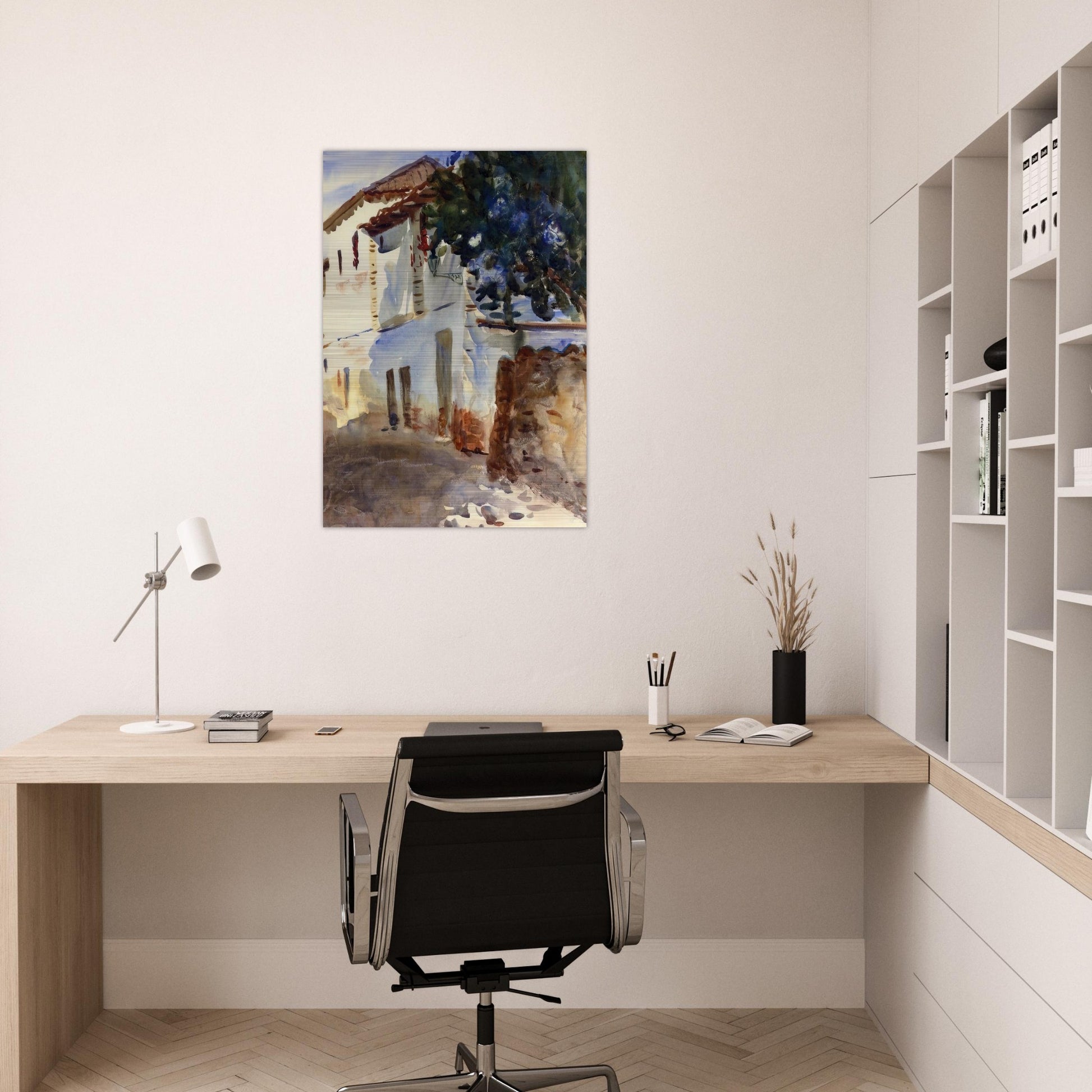 The White House - John Singer Sargent Brushed Aluminum Print - 70x100 cm / 28x40 inches | John Singer Sargent Aluminum Print | John Singer Sargent Prints