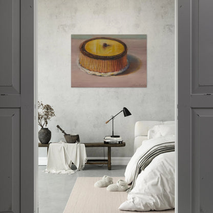 Lemon Cake - 1997 - Wayne Thiebaud Brushed Aluminum Print - 70x100 cm / 28x40 inches | Wayne Thiebaud Aluminum Print | Wayne Thiebaud Prints
