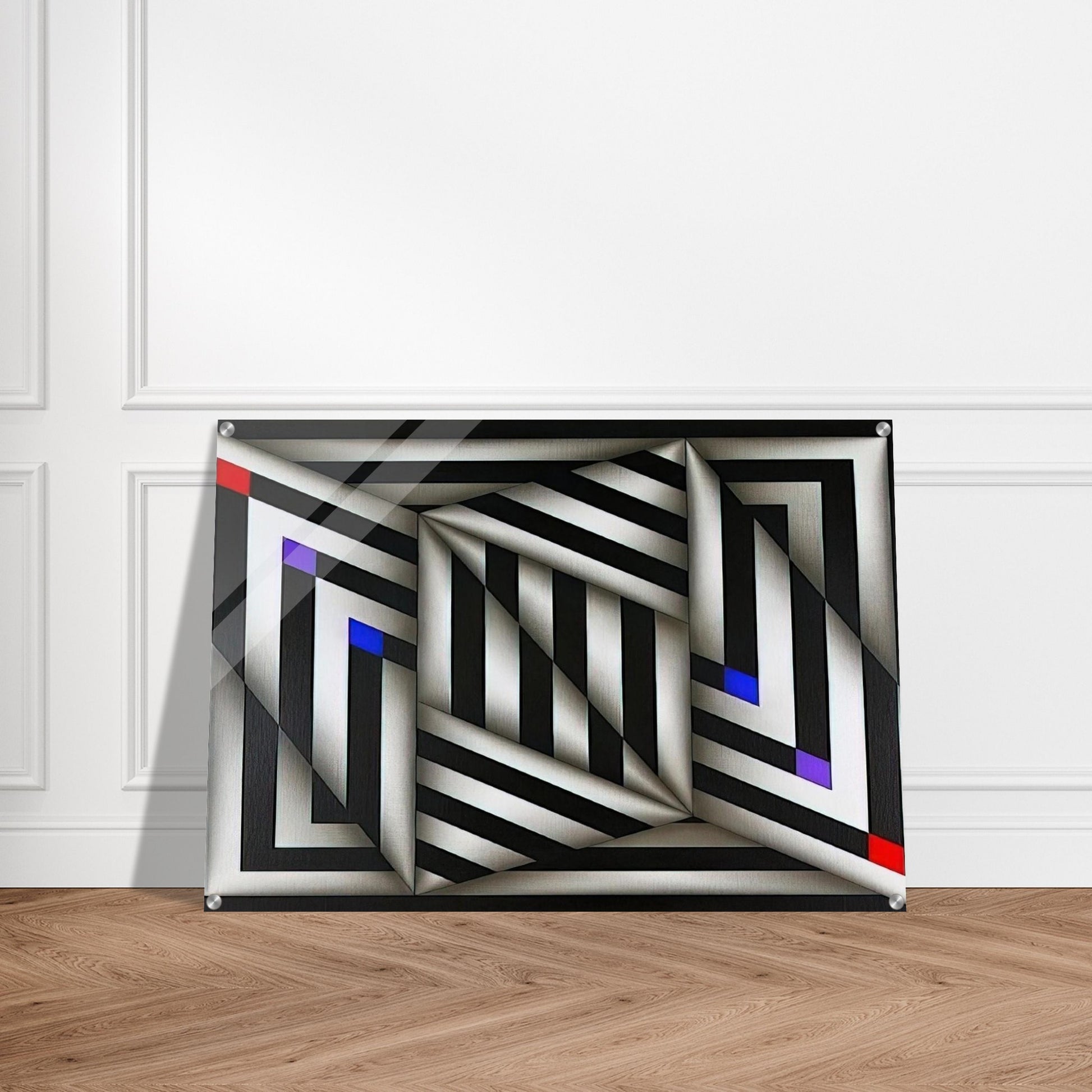 Saratoy III - 1980 - Omar Rayo Acrylic Print - 70x100 cm / 28x40″ inches | Omar Rayo Wall Art | Omar Rayo Prints