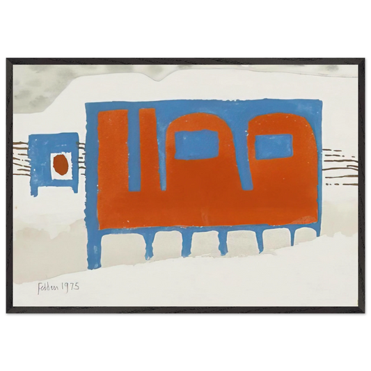 Untitled - 1975 N5 - Mary Fedden 70x100 cm / 28x40 inches Framed Art Print – Black Wooden Frame