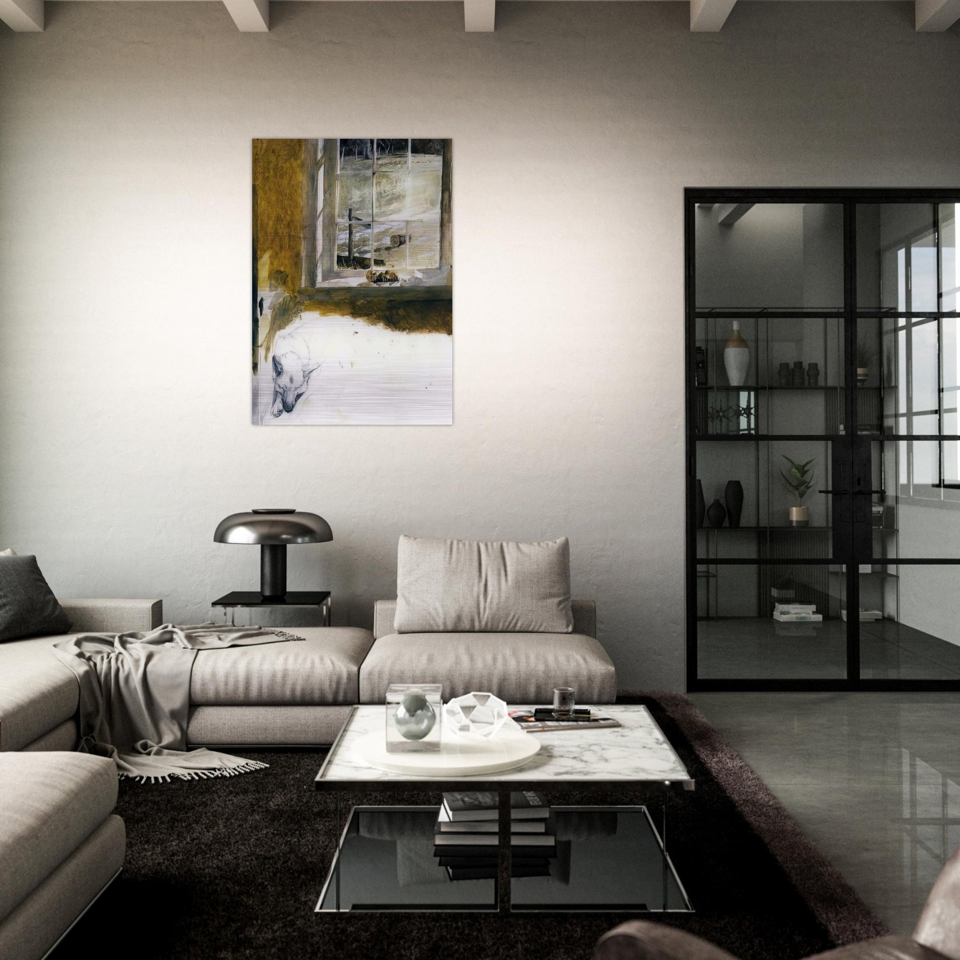 GROUNDHOG DAY 3 - Andrew Wyeth Brushed Aluminum Print - 70x100 cm / 28x40 inches | Andrew Wyeth Aluminum Print | Andrew Wyeth Prints
