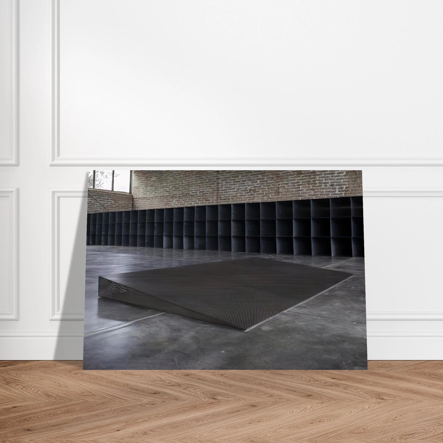 Untitled Eight Inches - 1968 - Donald Judd Brushed Aluminum Print - 70x100 cm / 28x40 inches | Donald Judd Aluminum Print | Donald Judd Prints