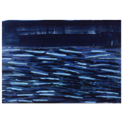 Flowers Of The Deep - 1984 - Ronnie Landfield Brushed Aluminum Print - 70x100 cm / 28x40 inches | Ronnie Landfield Aluminum Print | Ronnie Landfield Prints