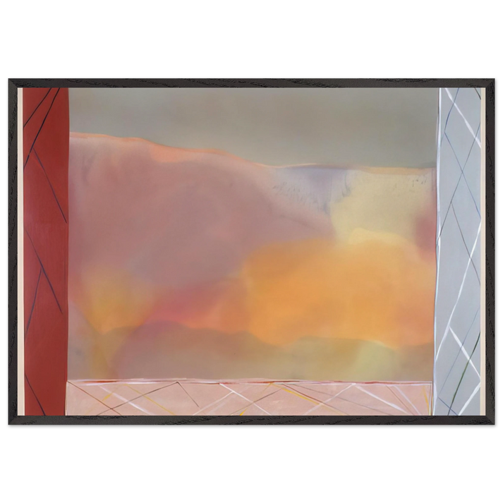 Tahity Trinity - 1988 - Ronnie Landfield 70x100 cm / 28x40 inches Framed Art Print – Black Wooden Frame