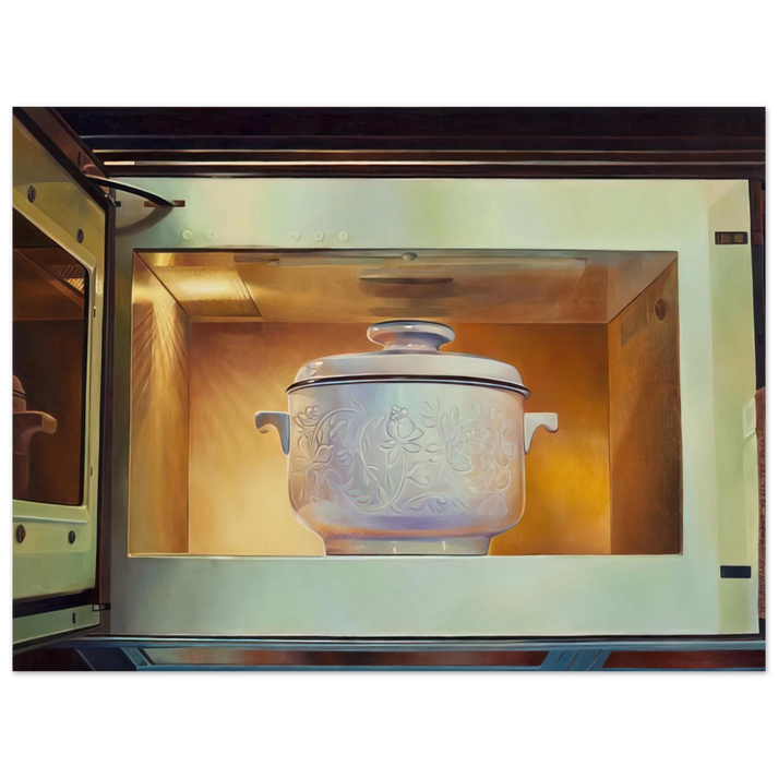 Mary Pratt - Romancing the Casserole - 1985  75x100 cm / 30x40inches Fine Art Poster