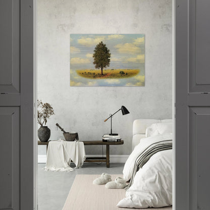 TERRITORY 1957 - Rene Magritte Brushed Aluminum Print - 70x100 cm / 28x40 inches | Rene Magritte Aluminum Print | Rene Magritte Prints