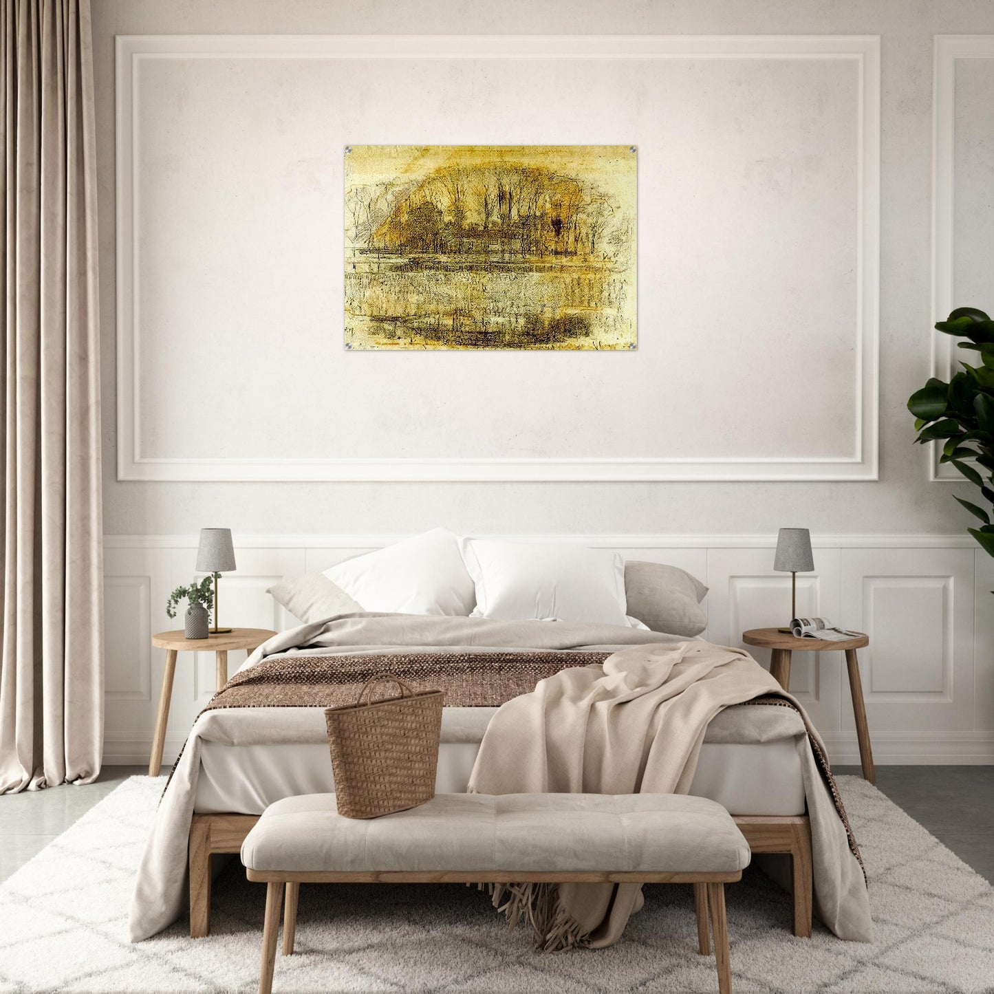 Geinrust Farm, Compositional Study - Piet Mondrian Acrylic Print - 70x100 cm / 28x40″ inches | Piet Mondrian Wall Art | Piet Mondrian Prints