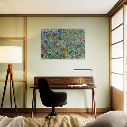 Fog In The Hollow - Sam Gilliam Brushed Aluminum Print - 70x100 cm / 28x40 inches | Sam Gilliam Aluminum Print | Sam Gilliam Prints