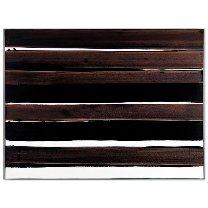 Pierre Soulages - A-Walnut Stain - 2004  75x100 cm / 30x40inches Fine Art Poster