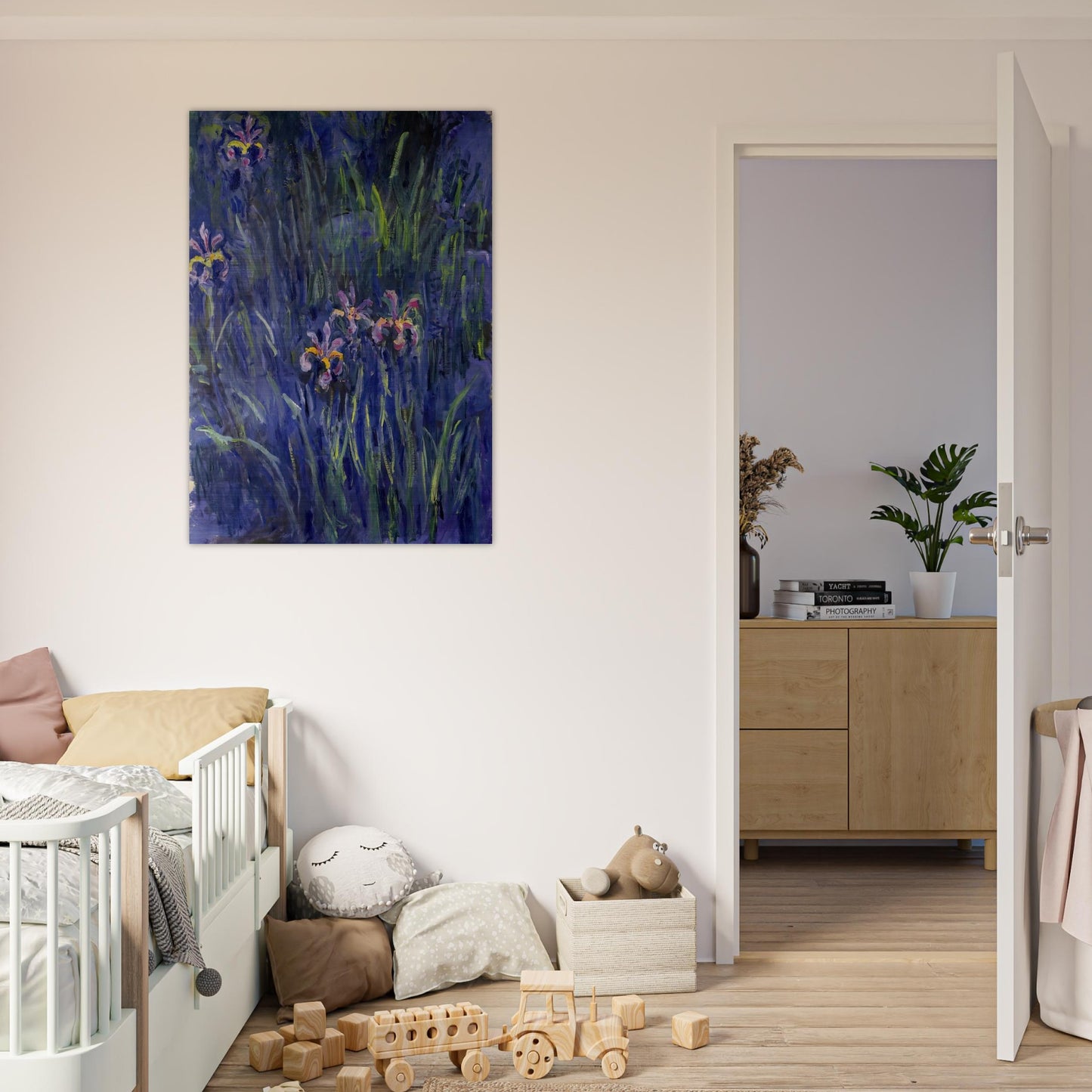 Irises 2 - claude monet Brushed Aluminum Print - 70x100 cm / 28x40 inches | claude monet Aluminum Print | claude monet Prints