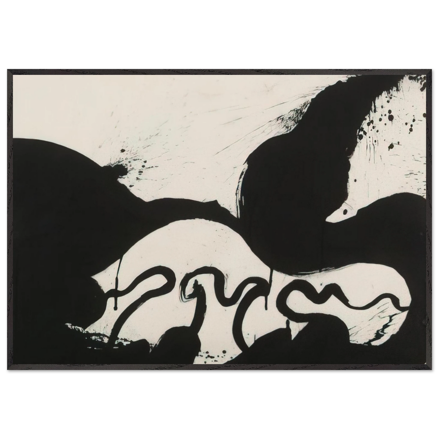 Helen Frankenthaler - Untitled - 1973 Wall art - 45x60 cm / 18x24 inches - Premium Wooden Framed Poster With Fine Art Paper-canvas - White frame
