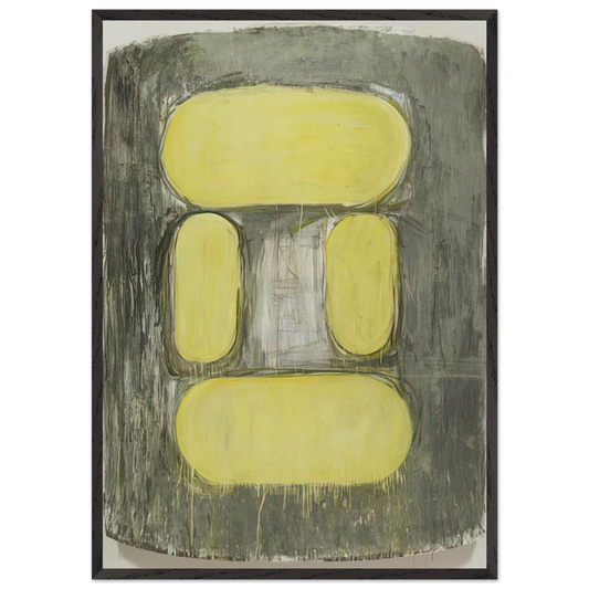 Ulysses - 1979 - Ron Gorchov 70x100 cm / 28x40 inches Framed Art Print – Black Wooden Frame
