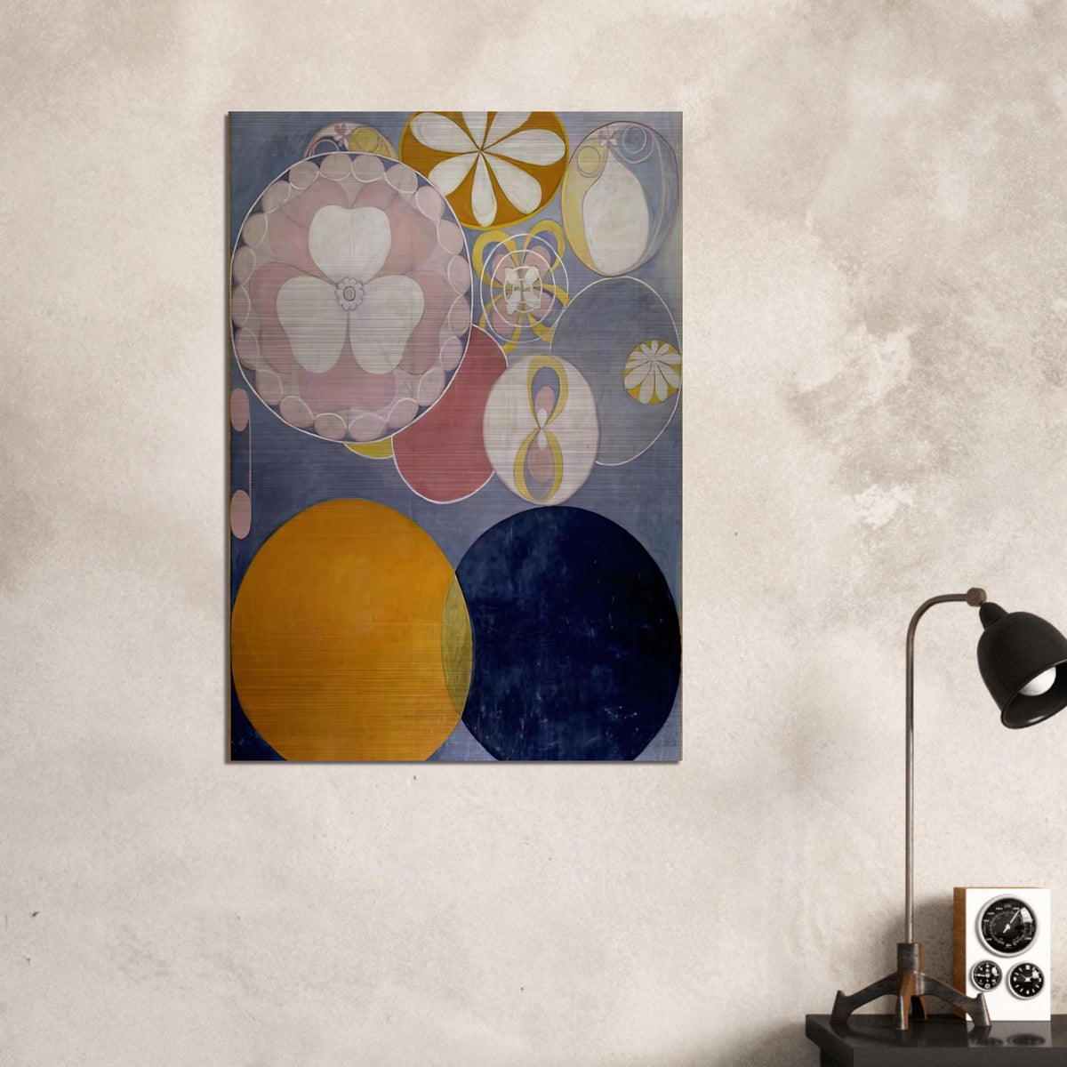 DE TIO ST RSTA N 2 BARNAALDERN 1907 - Hilma af Klint Brushed Aluminum Print - 70x100 cm / 28x40 inches | Hilma af Klint Aluminum Print | Hilma af Klint Prints