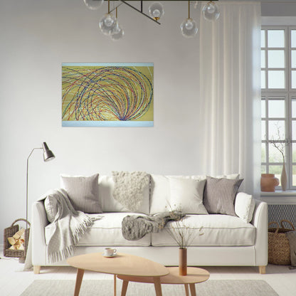 Aurora - 1985 - Piero Dorazio Brushed Aluminum Print - 70x100 cm / 28x40 inches | Piero Dorazio Aluminum Print | Piero Dorazio Prints