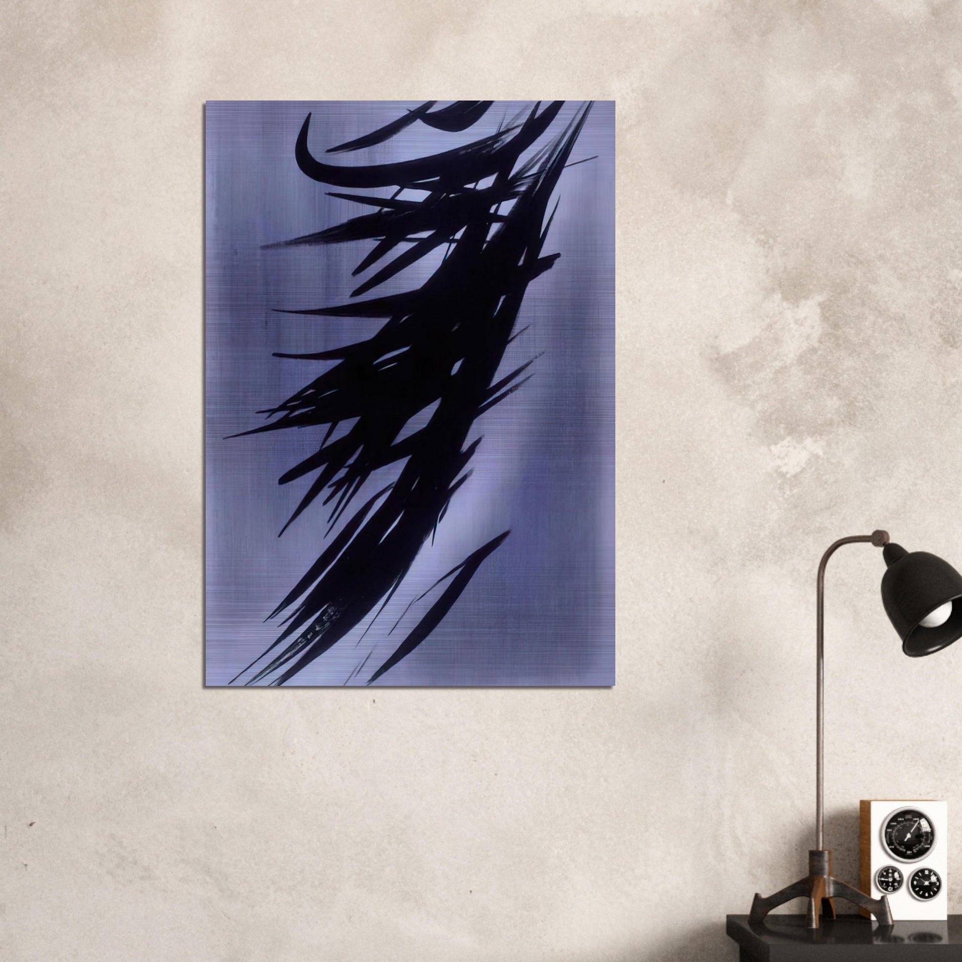 Untitled T1958-3 - 1958 - Hans Hartung Brushed Aluminum Print - 70x100 cm / 28x40 inches | Hans Hartung Aluminum Print | Hans Hartung Prints