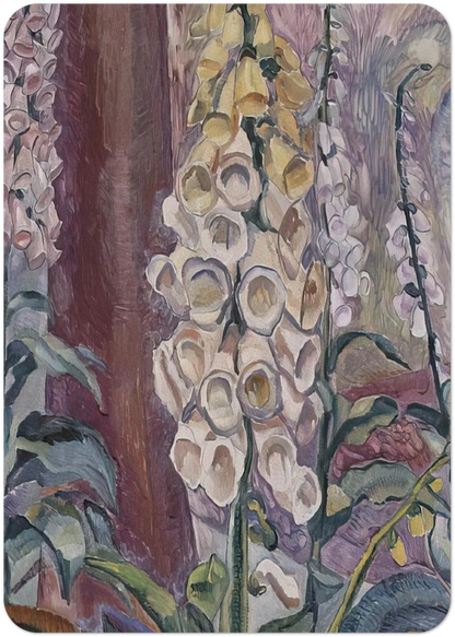 Foxgloves growing - 1929 By Grace Cossington Smith Pack of 10 Post Cards | Grace Cossington Smith Post Cards | A6 (10.5 x 14.8 cm) - 4.1 x 5.8 inches